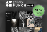 [갤러리펀치 다크 :: gallery Punch Dark] 심플한 갤러리형 포트폴리오 테마 어두운배경